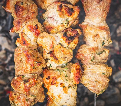 Portions souvlaki